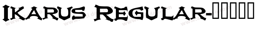 Ikarus Regular字体转换